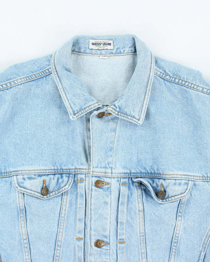 Vintage 90's Guess Medium Wash Denim Jacket - L