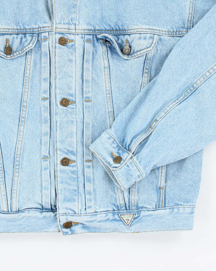 Vintage 90's Guess Medium Wash Denim Jacket - L