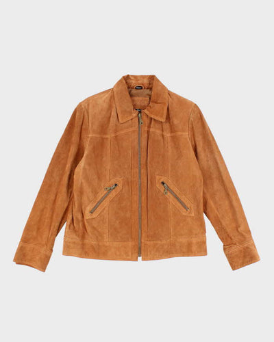 Vintage Nauge Zip-Up Suede Jacket - M