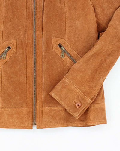 Vintage Nauge Zip-Up Suede Jacket - M
