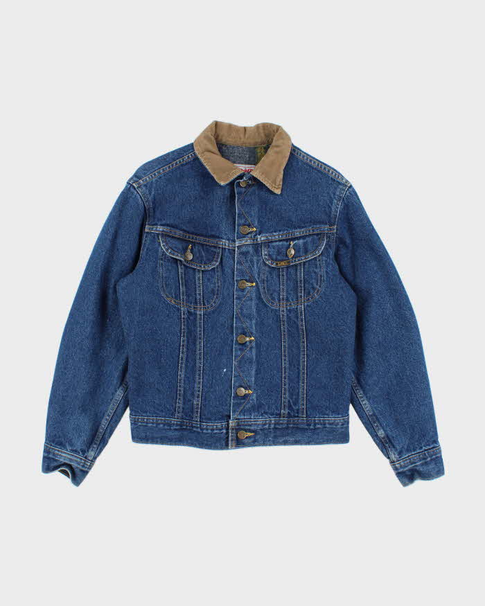 Vintage 80's Lee Storm Rider Dark Wash Denim Jacket - M