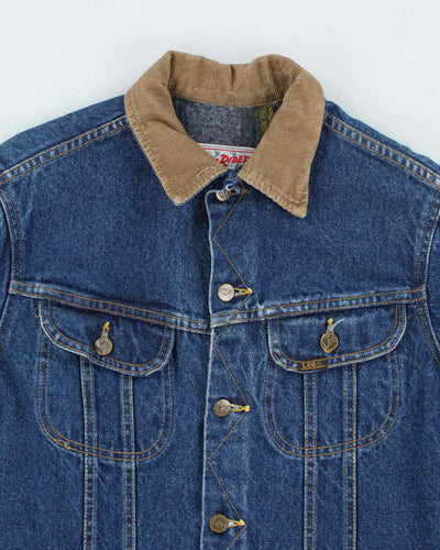 Vintage 80's Lee Storm Rider Dark Wash Denim Jacket - M