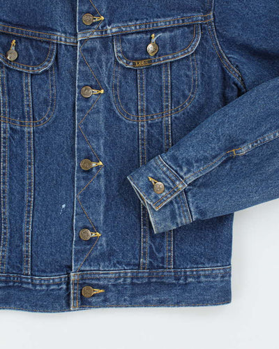 Vintage 80's Lee Storm Rider Dark Wash Denim Jacket - M
