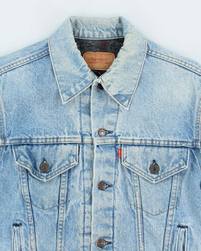 Vintage 90's Levi's Light Wash Insulated Denim Jacket - S