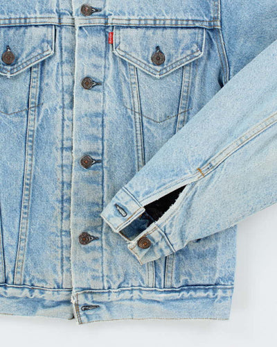 Vintage 90's Levi's Light Wash Insulated Denim Jacket - S