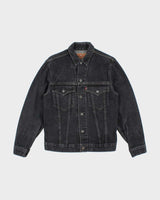Vintage 90's Levi's Grey Stone Wash Denim Jacket - M