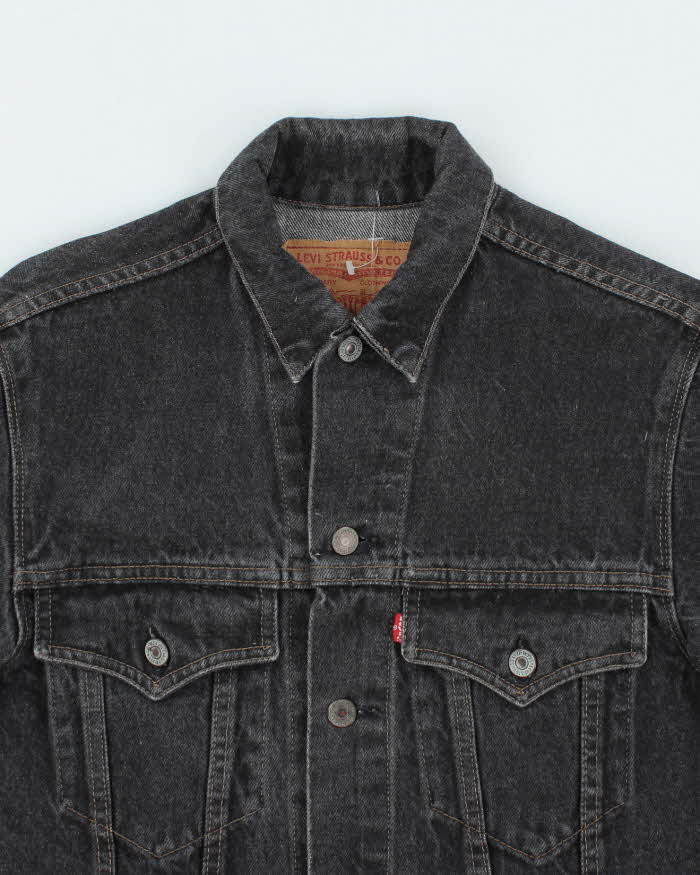 Vintage 90's Levi's Grey Stone Wash Denim Jacket - M