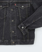 Vintage 90's Levi's Grey Stone Wash Denim Jacket - M
