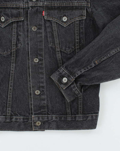 Vintage 90's Levi's Grey Stone Wash Denim Jacket - M