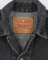 Vintage 90's Levi's Grey Stone Wash Denim Jacket - M