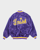 Vintage 90's Fighting Irish Embroidered Sports Varsity Jacket - L