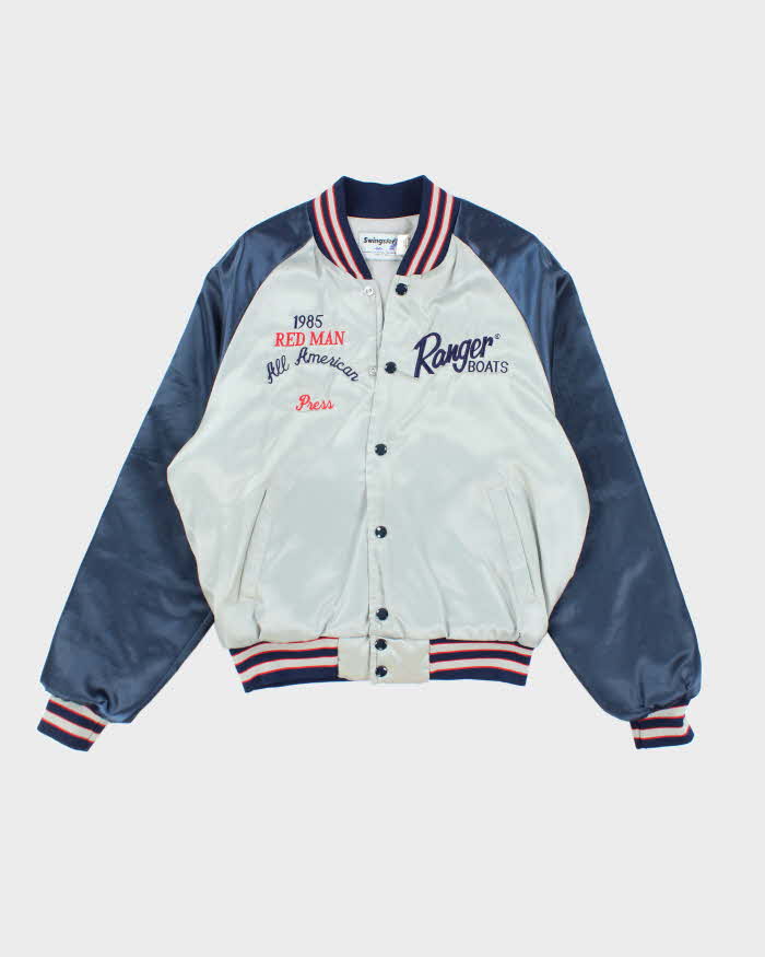 Vintage 80's Swingster Embroidered Collegiate Style Jacket - M