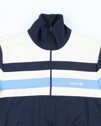 Vintage 80's Adidas Striped Track Jacket - M