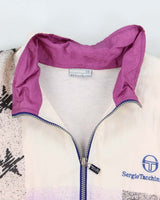 Vintage 90's Sergio Tacchini Shell Patterned Track Jacket - L