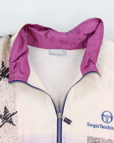 Vintage 90's Sergio Tacchini Shell Patterned Track Jacket - L