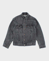 Vintage 90's Levi's Grey Stone Wash Denim Jacket - M