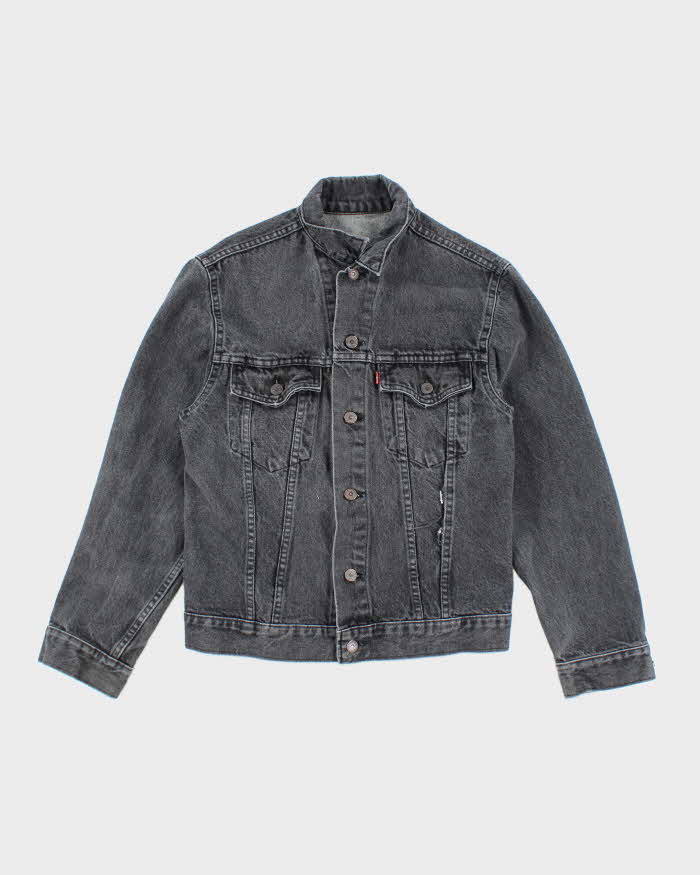 Vintage 90's Levi's Grey Stone Wash Denim Jacket - M