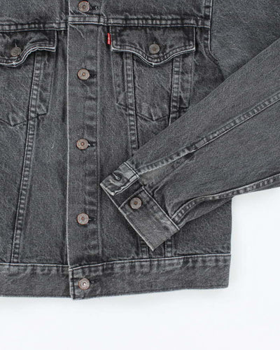Vintage 90's Levi's Grey Stone Wash Denim Jacket - M