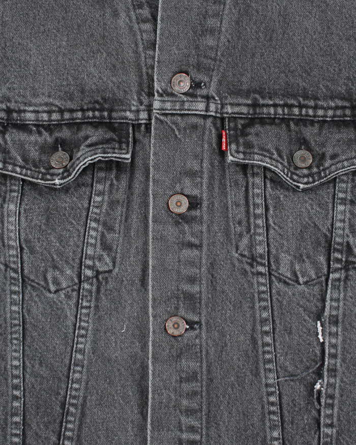 Vintage 90's Levi's Grey Stone Wash Denim Jacket - M