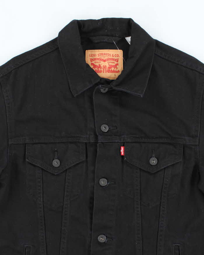 Vintage 2000's Levi's Black Wash Denim Jacket - L – Rokit