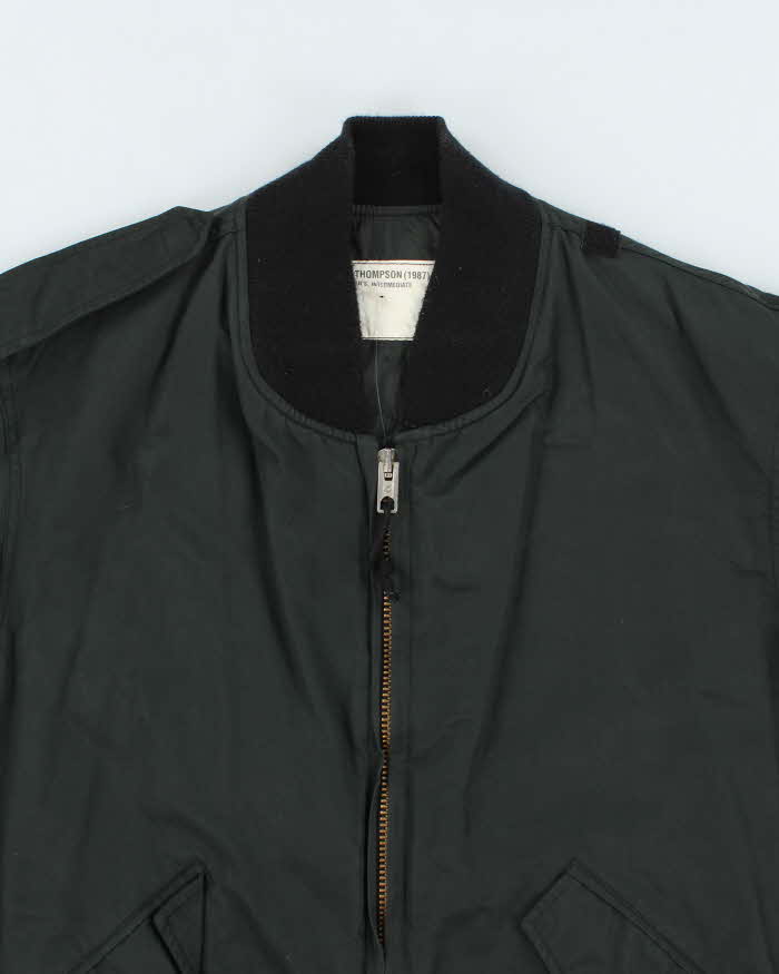 Vintage 90's Lightweight Military Style Bomber Jacket - L