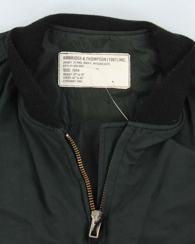Vintage 90's Lightweight Military Style Bomber Jacket - L
