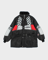 Vintage 90's Racing Style Insulated Bomber Jacket - XL