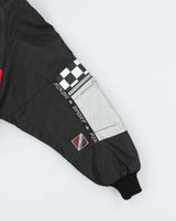Vintage 90's Racing Style Insulated Bomber Jacket - XL