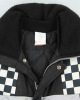 Vintage 90's Racing Style Insulated Bomber Jacket - XL