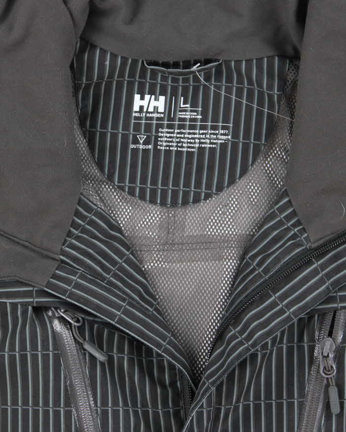 Vintage Y2K Helly Hansen Pin Stripe Insulated Ski Jacket - L