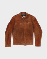Vintage 80's Harley Davidson Suede Zip Up Jacket - M