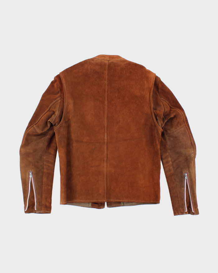Vintage 80's Harley Davidson Suede Zip Up Jacket - M