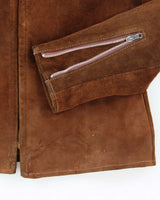 Vintage 80's Harley Davidson Suede Zip Up Jacket - M