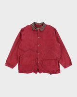Vintage 80's Woolrich Heavyweight Button Overcoat - XL