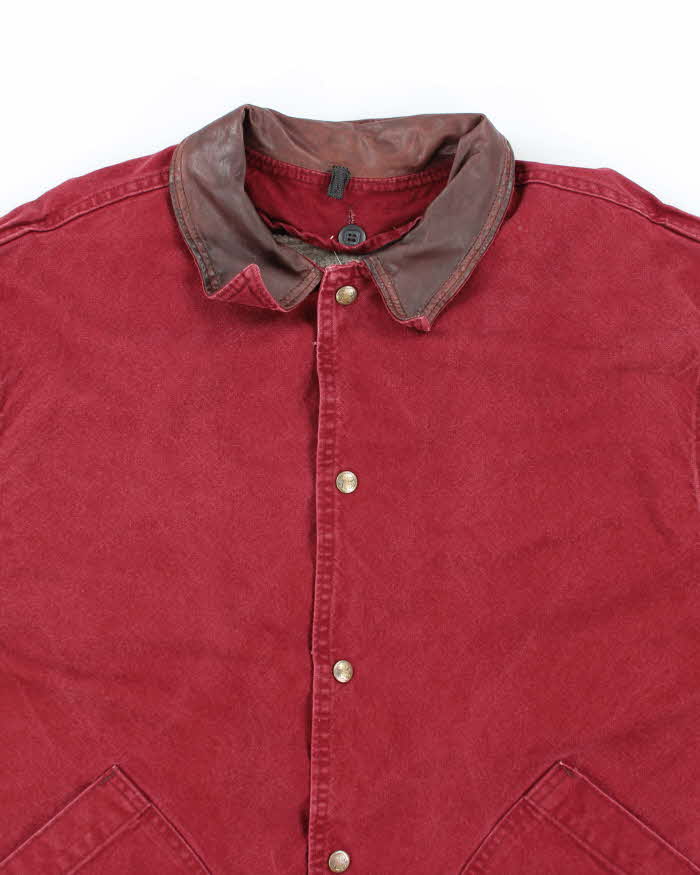 Vintage 80's Woolrich Heavyweight Button Overcoat - XL