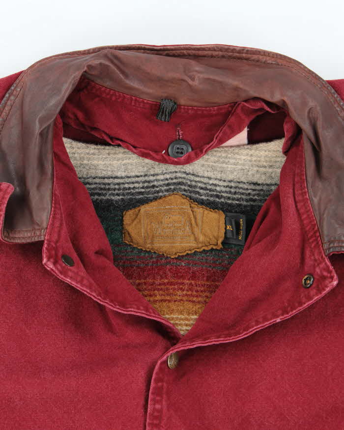 Vintage 80's Woolrich Heavyweight Button Overcoat - XL