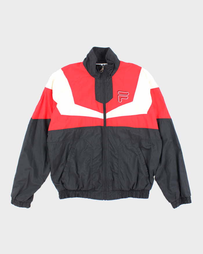 Vintage 2000's Fila Patterned Track Jacket - S