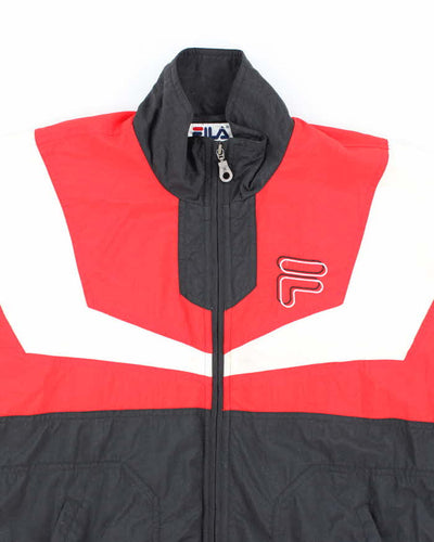 Vintage 2000's Fila Patterned Track Jacket - S