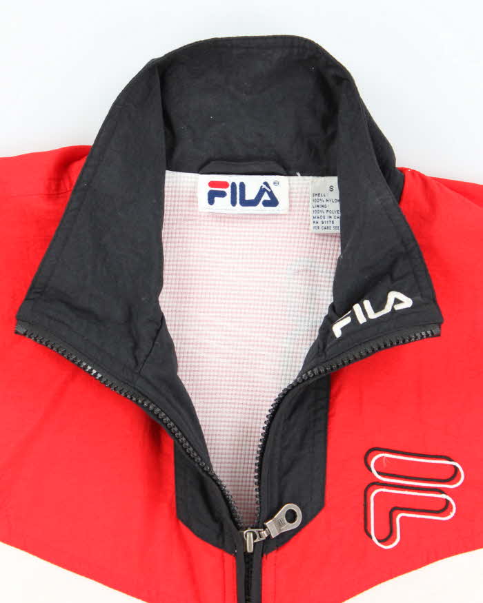 Vintage 2000's Fila Patterned Track Jacket - S