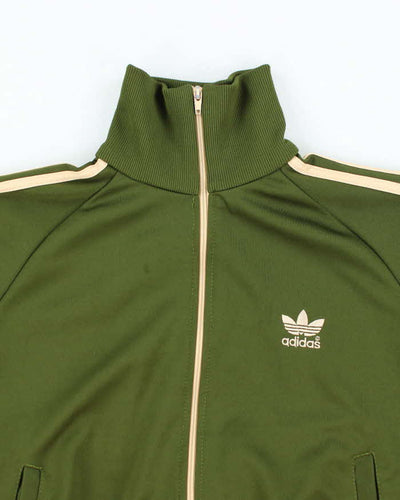 Vintage Y2K Adidas Three Striped Cropped Track Jacket - S
