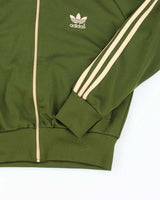 Vintage Y2K Adidas Three Striped Cropped Track Jacket - S