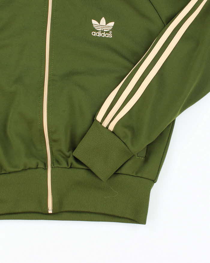 Vintage Y2K Adidas Three Striped Cropped Track Jacket - S