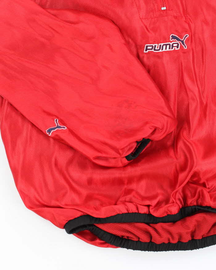 Vintage 2000s Puma Quarter-Zip Windbreaker - M