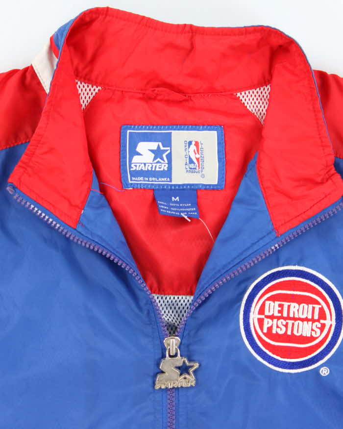 Vintage Starter NBA Detroit Pistons Windbreaker - M