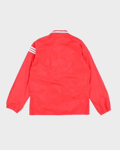 Vintage Adidas Red Windbreaker - L