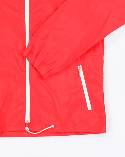 Vintage Adidas Red Windbreaker - L