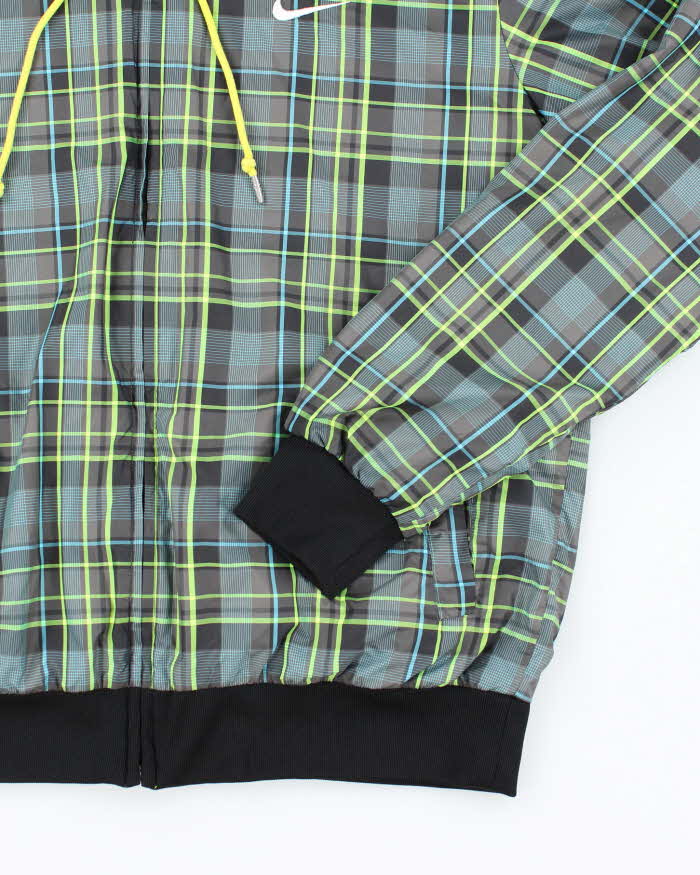 Vintage 2000s Nike Checked Reversible Waterproof Jacket - L