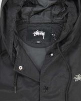 Vintage Stussy Hooded Long Waterproof Jacket - XL