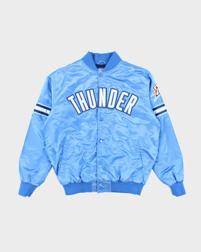 Vintage Starter Oklahoma City Thunder Satin Bomber Jacket  - L