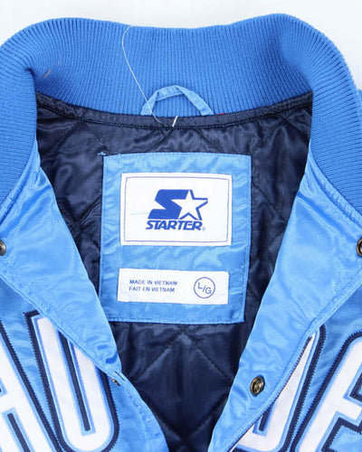 Vintage Starter Oklahoma City Thunder Satin Bomber Jacket  - L